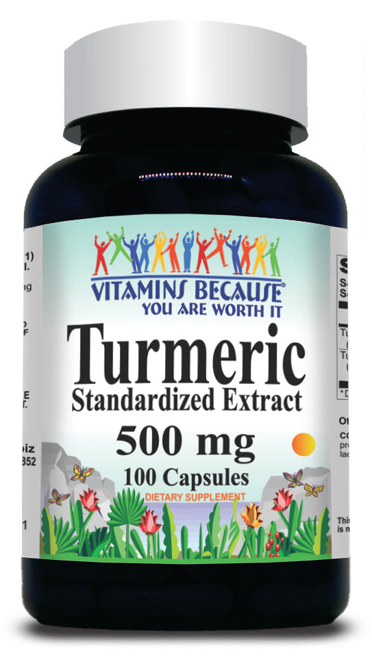 BUY 1 GET 2 FREE Turmeric Extract 500mg 100 Capsules