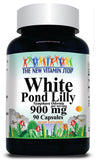 50% off Price White Pond Lily Root 900mg 90 Capsules 1 or 3 Bottle Price