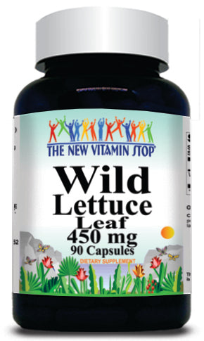 BUY 1 GET 2 FREE Wild Lettuce Leaf 450mg 90 Capsules