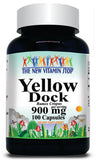 50% off Price Yellow Dock 900mg 100 Capsules 1 or 3 Bottle Price