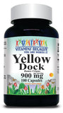 BUY 1 GET 2 FREE Yellow Dock 900mg 100 Capsules