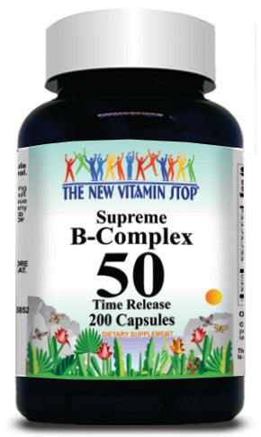 50% off Price B-Complex 50 200 Capsules 1 or 3 Bottle Price