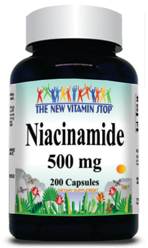50% off Price Niacinamide 500mg 200 Capsules 1 or 3 Bottle Price