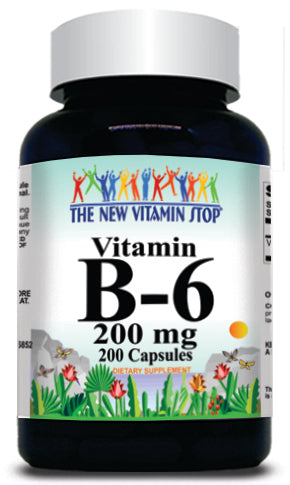 BUY 1 GET 2 FREE B-6 200mg 200 Capsules