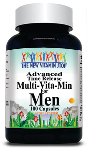 50% off Price Advanced Multi-Vita-Min for Men Time Release 100 or 200 Capsules 1 or 3 Bottle Price