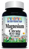 50% off Price Magnesium Citrate 833mg 100 or 200 Capsules 1 or 3 Bottle Price