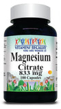 BUY 1 GET 2 FREE Magnesium Citrate 833mg 100 or 200 Capsules