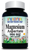 50% off Price Magnesium Aspartate 900mg 200 Capsules 1 or 3 Bottle Price