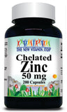 50% off Price Chelated Zinc 50mg 100 or 200 Capsules 1 or 3 Bottle Price