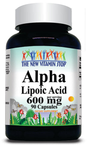 50% off Price Alpha Lipoic Acid 600mg 90 or 180 Capsules 1 or 3 Bottle Price