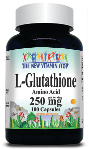 BUY 1 GET 2 FREE L-Glutathione Free Form 250mg 100 or 200 Capsules
