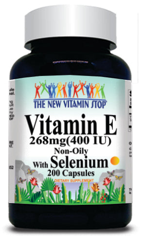 50% off Price Vitamin E with Selenium 200 Capsules 1 or 3 Bottle Price