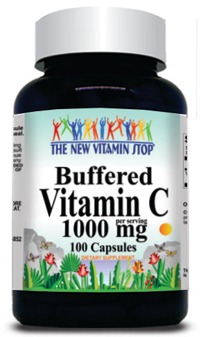 BUY 1 GET 2 FREE Buffered Vitamin C 1000mg 100 or 200 Capsules