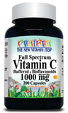 50% off Price Full Spectrum Vitamin C Buffered and Bioflavonoids 200 Capsules 1 or 3 Bottle Price