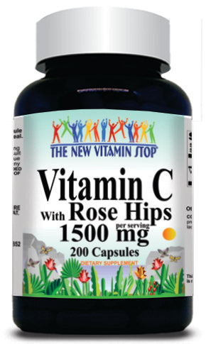 BUY 1 GET 2 FREE Vitamin C with Rosehips 1500mg 200 Capsules