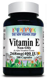 50% off Price Vitamin E (Non-Oily) 268mg(400 IU) 200 Capsules 1 or 3 Bottle Price