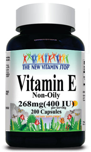 BUY 1 GET 2 FREE Vitamin E (Non-Oily) 268mg(400 IU) 200 Capsules