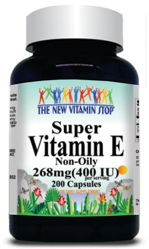 50% off Price Super Vitamin E (Non-Oily) 200 Capsules 1 or 3 Bottle Price