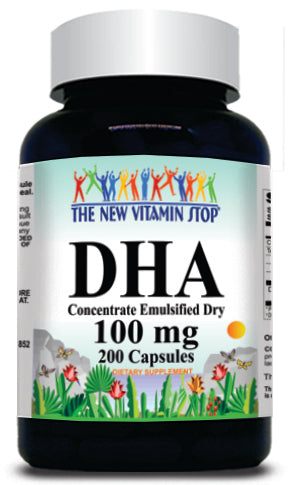 BUY 1 GET 2 FREE DHA Fish Oil (Emulsified Dry) 100mg 200 Capsules