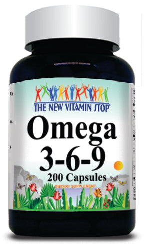 50% off Price Omega 3-6-9 200 Capsules 1 or 3 Bottle Price