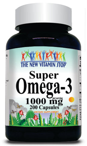BUY 1 GET 2 FREE Super Omega 3 1000mg 200 Capsules