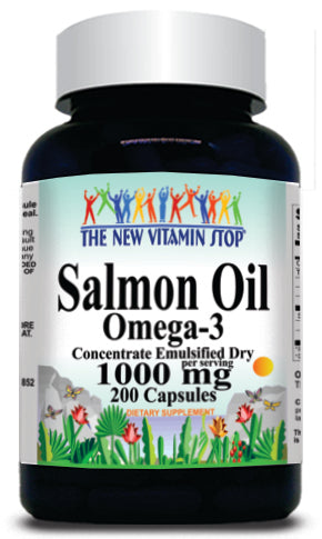 50% off Price Salmon Oil Omega 3 1000mg 200 Capsules 1 or 3 Bottle Price