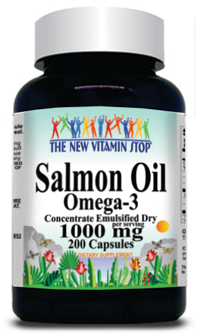 BUY 1 GET 2 FREE Salmon Oil Omega 3 1000mg 200 Capsules