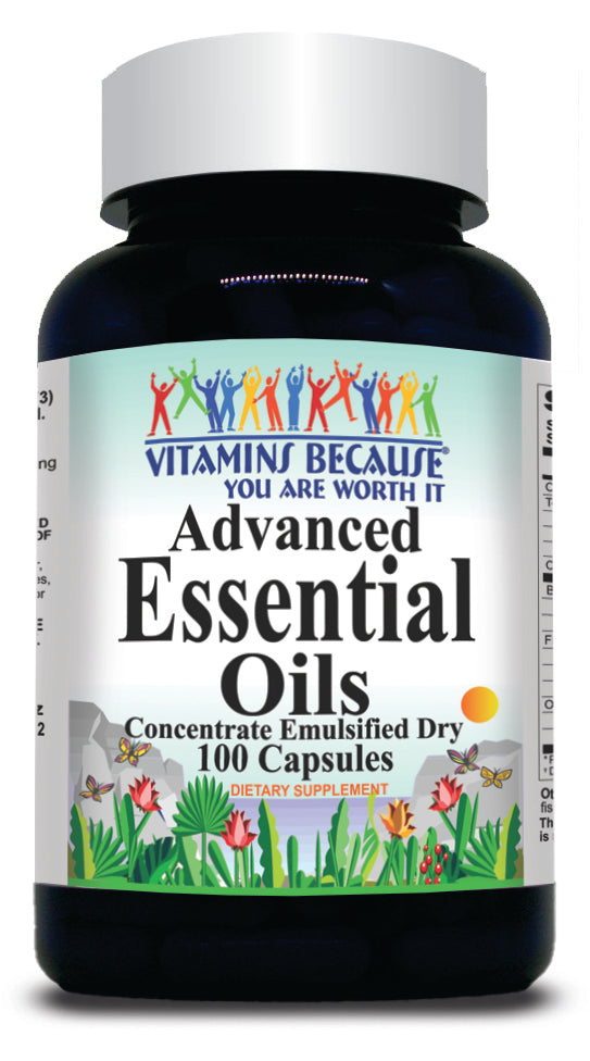 50% off Price Advanced Essential Oils (Emulsified Dry) 100 or 200 Capsules 1 or 3 Bottle Price