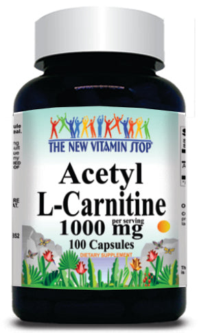 50% off Price Acetyl L-Carnitine Free Form 1000mg 100 or 200 Capsules 1 or 3 Bottle Price