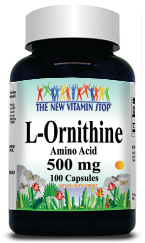 BUY 1 GET 2 FREE L-Ornithine Free Form 500mg 100 Capsules