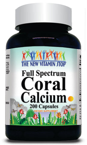 50% off Price Full Spectrum Coral Calcium 200 Capsules 1 or 3 Bottle Price