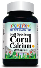 50% off Price Full Spectrum Coral Calcium 200 Capsules 1 or 3 Bottle Price