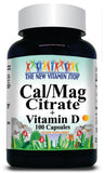 50% off Price Calcium and Magnesium Citrate + Vitamin D 100 Capsules 1 or 3 Bottle Price