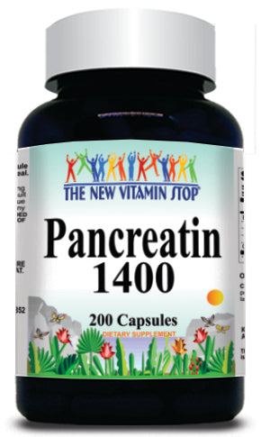 50% off Price Pancreatin 1400mg 200 Capsules 1 or 3 Bottle Price