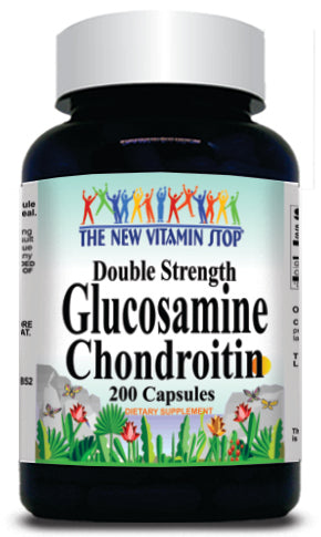 50% off Price Double Strength Glucosamine and Chondroitin 200 Capsules 1 or 3 Bottle Price