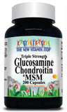 50% off Price Triple Strength Glucosamine, Chondroitin and MSM 100 or 200 Capsules 1 or 3 Bottle Price