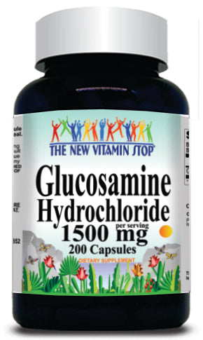 50% off Price Glucosamine Hydrochloride 1500mg 200 Capsules 1 or 3 Bottle Price