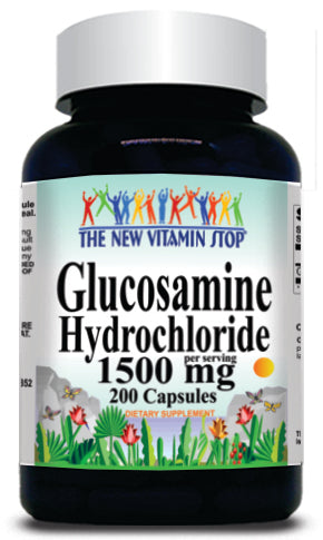 BUY 1 GET 2 FREE Glucosamine Hydrochloride 1500mg 200 Capsules