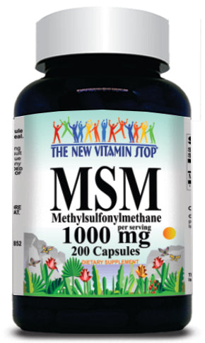 50% off Price MSM 1000mg 200 Capsules 1 or 3 Bottle Price
