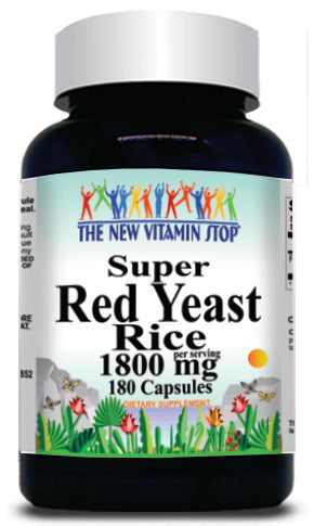 50% off Price Super Red Yeast Rice 1800mg 180 Capsules 1 or 3 Bottle Price