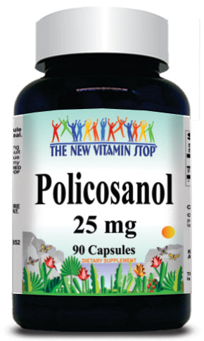 BUY 1 GET 2 FREE Policosanol 25mg 90 or 180 Capsules