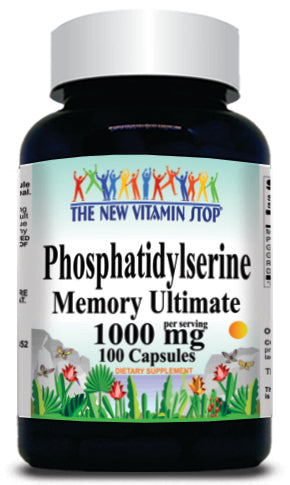 BUY 1 GET 2 FREE Phosphatidylserine 1000mg 100 or 200 Capsules
