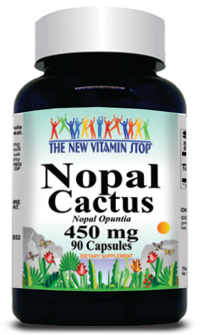 BUY 1 GET 2 FREE Nopal Cactus 450mg 90 or 180 Capsules