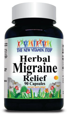 BUY 1 GET 2 FREE Herbal Migraine Relief 90 Capsules