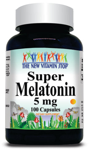 BUY 1 GET 2 FREE  Melatonin 5mg 100 or 200 Capsules