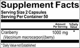 50% off Price Cranberry 1,000mg 100 or 200 Capsules 1 or 3 Bottle Price