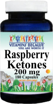 50% off Price Raspberry Ketones 200mg 180 Capsules 1 or 3 Bottle Price