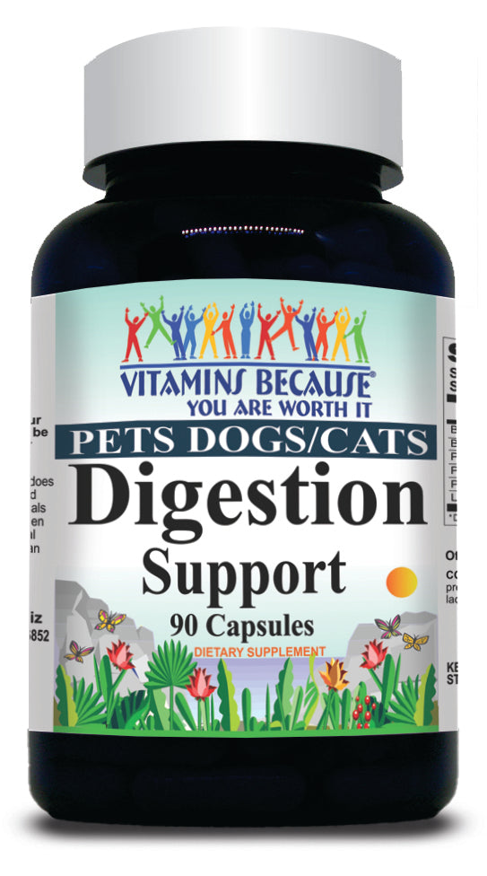 50% off Price PETS Dogs/Cats Digestive Support 90 Capsules