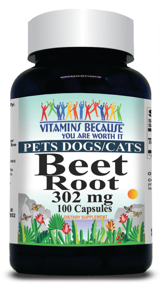 50% off Price PETS Dogs/Cats Beet Root 302mg 100 Capsules