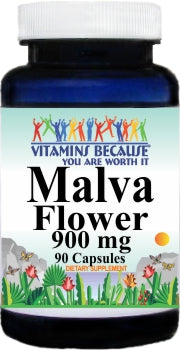 50% off Price Malva Flower 900mg 90 Capsules 1 or 3 Bottle Price